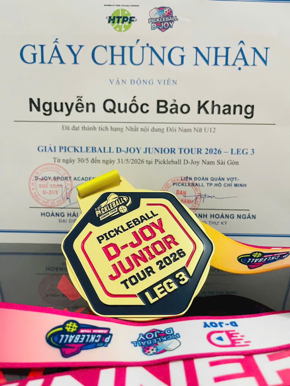 Chứng nhận Hạng Nhất D-JOY Leg 3